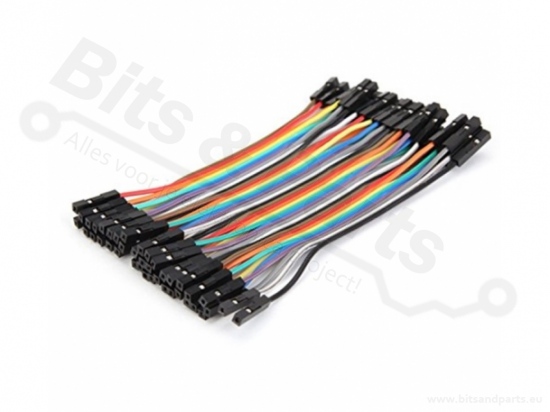 Breadboard jumper cables Dupont 10cm female/female 40PCS